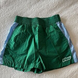 Zara x Prince Green and Blue Athletic Shorts